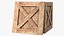 Old Wooden Shipping Crate with Open Lid