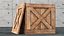 Old Wooden Shipping Crate with Open Lid
