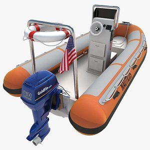 rigid inflatable boat 3d 3ds