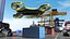 Drone Quadrocopter Cargo giallo