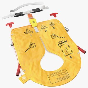 3D airline inflatable life vest