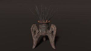 Incense Burner Avatar Goddess Spiritual Home Decor waterfall 3D model 3D  printable