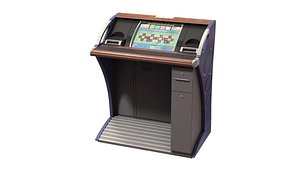 single player roulette cabinet 3d model