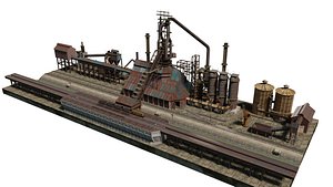 3D Blast furnace textured