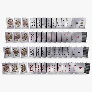 3D model playing card pendant