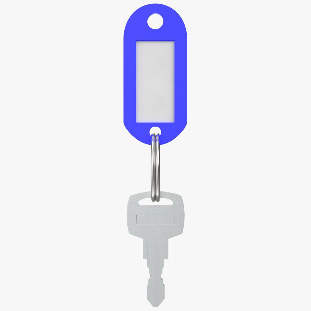 3D Model Plastic Key Tag - TurboSquid 1486475