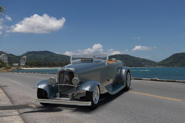 Ford1932 hotrod w fenders 3D model - TurboSquid 1975747