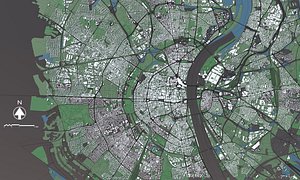 Cologne Germany - city and mass buildings 3D model