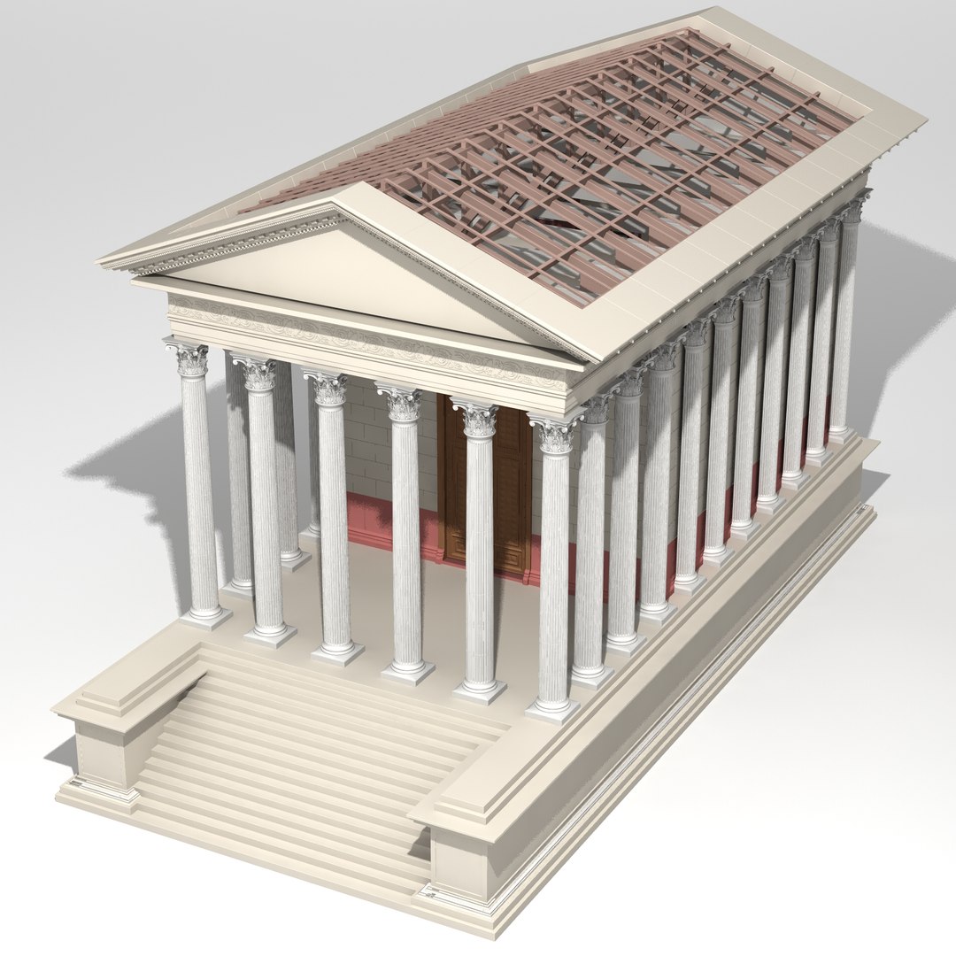 3D Model Maison Carree - TurboSquid 1961005