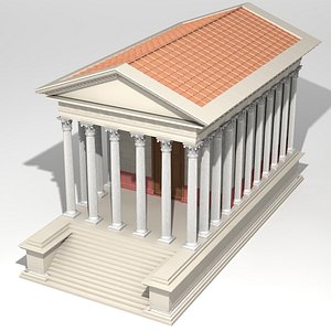 3D model Maison Carree