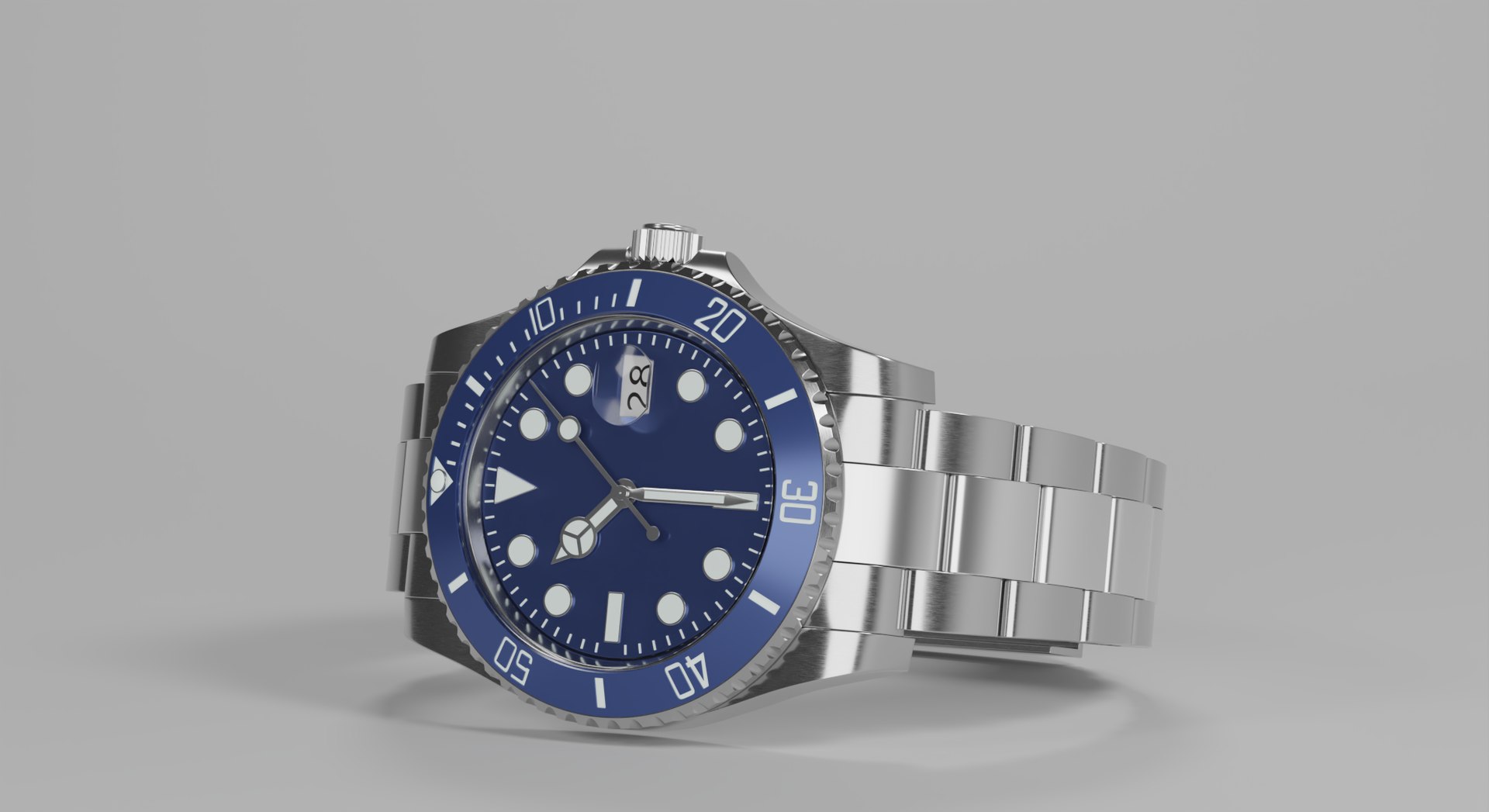 DeepBlue Diver Watch Model - TurboSquid 2415928