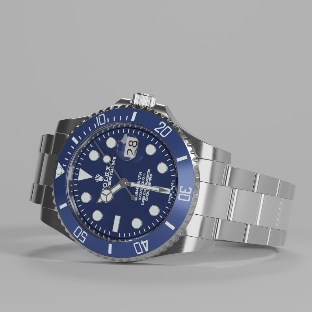 DeepBlue Diver Watch Model - TurboSquid 2415928