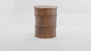 Rusty Metal Barrel model