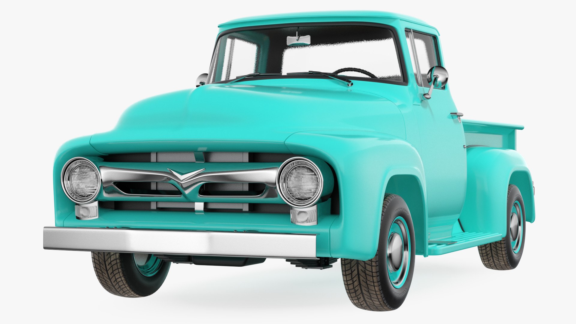 Classic Pickup Truck 3D model preview