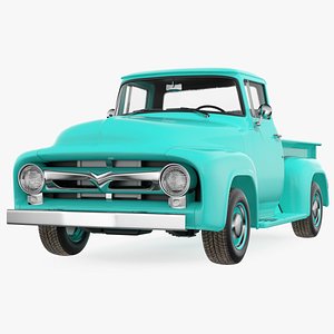 3D classic pickup truck