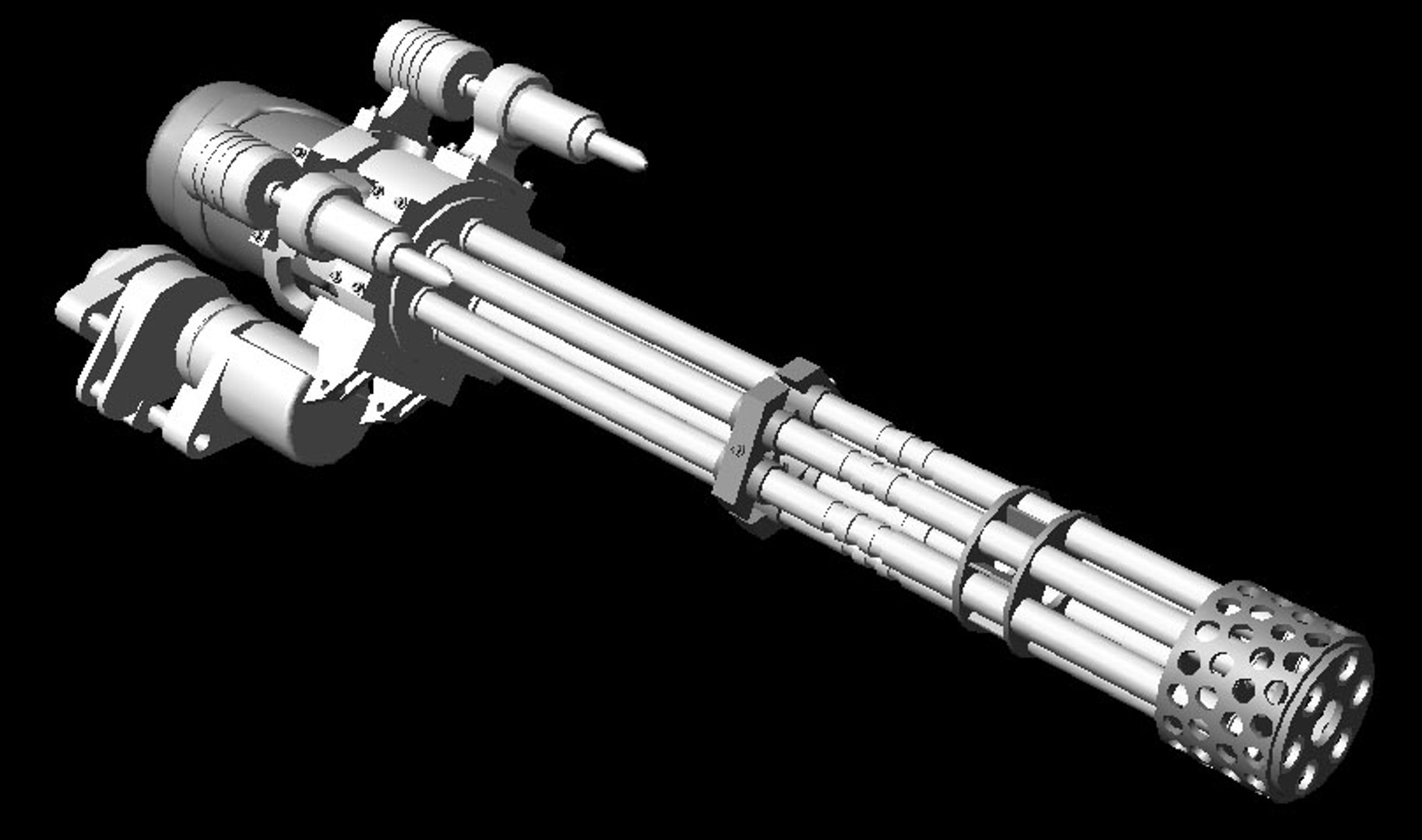 M-61 Minigun 3d Model