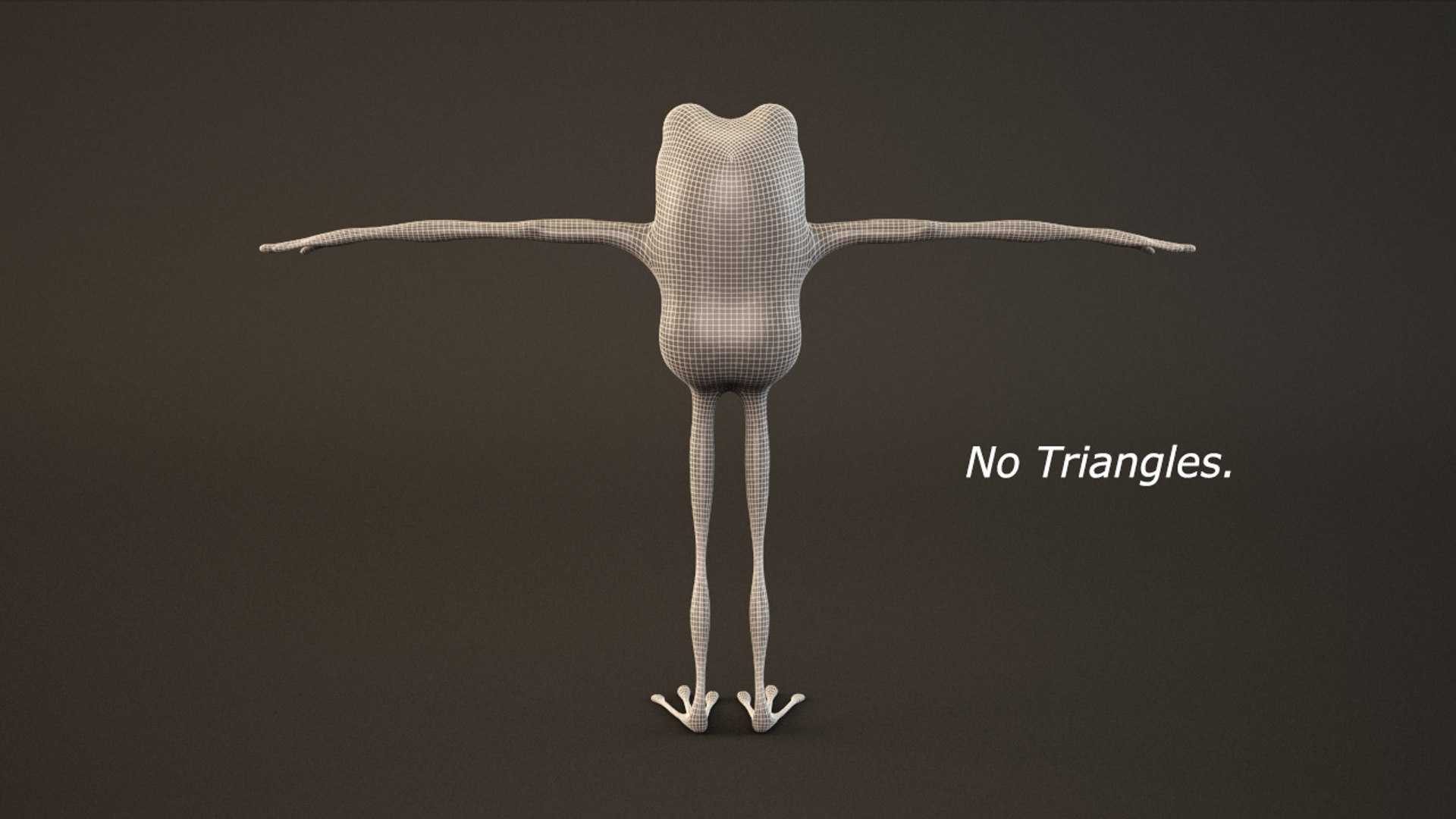 3d cartoon character frog model