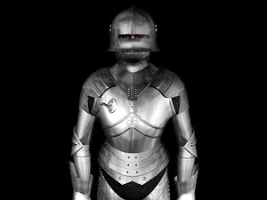 medieval late-gothic german armor 3d model