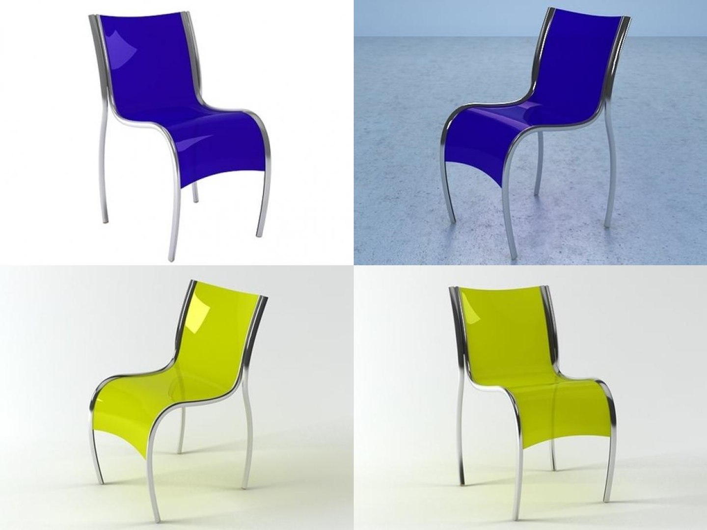 3D Fpe Chair Kartell Model TurboSquid 1183781