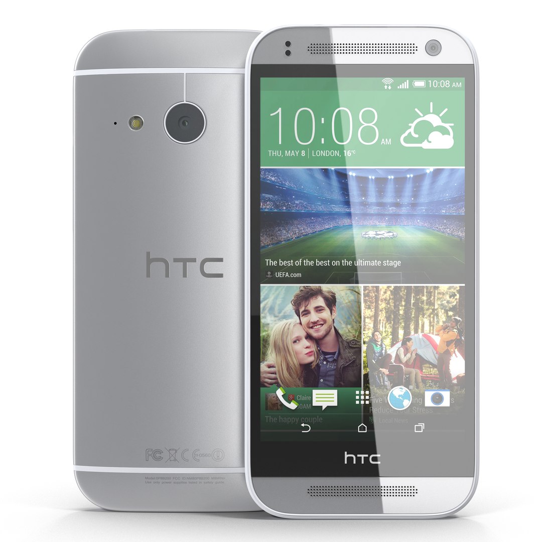 HTC One Mini 2 Silver 3D Model 3D model preview