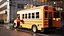 Small School Bus Rigged 3D Model