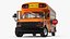 Small School Bus Rigged 3D Model