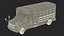Small School Bus Rigged 3D Model