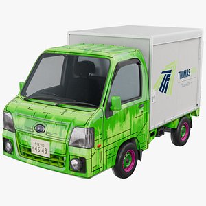 3D Subaru Sambar Mini Truck 02 c model