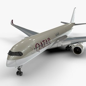 a350-900 qatar airways l1092 3D model