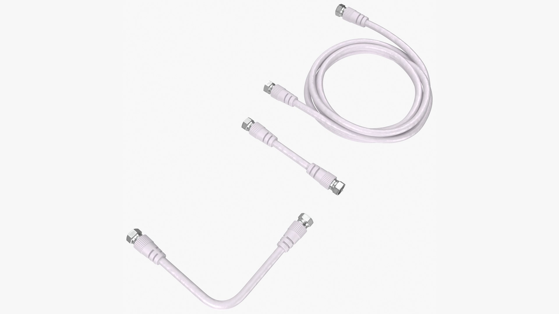 Coaxial Cable and Extender Set 3D model preview