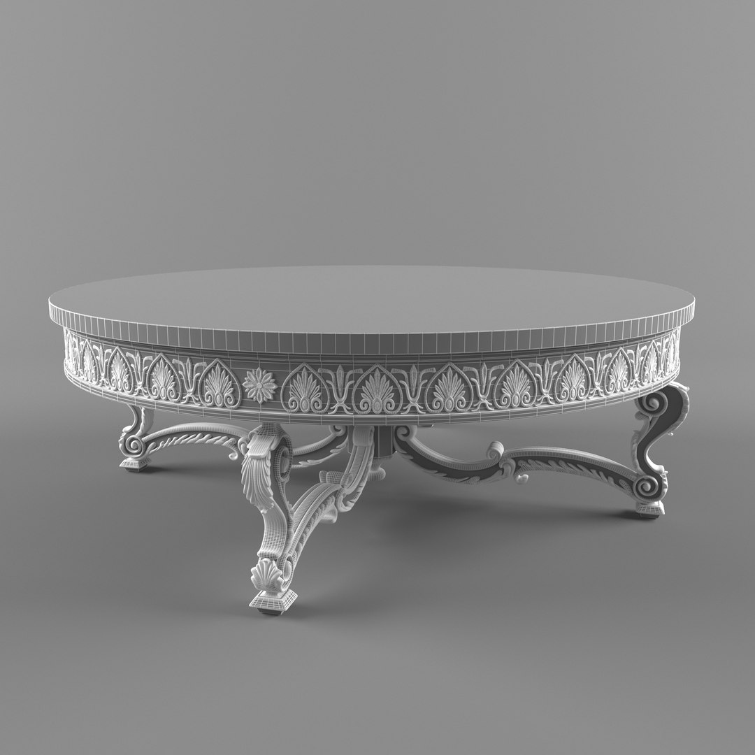 Table Classic Class 3d Model
