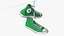 Green Converse All Star Sneakers Suspended by Laces