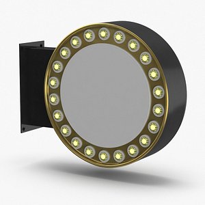 3D model storefront sign 10