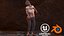 Pregnant Zombie 3D Model Animated And Game Ready