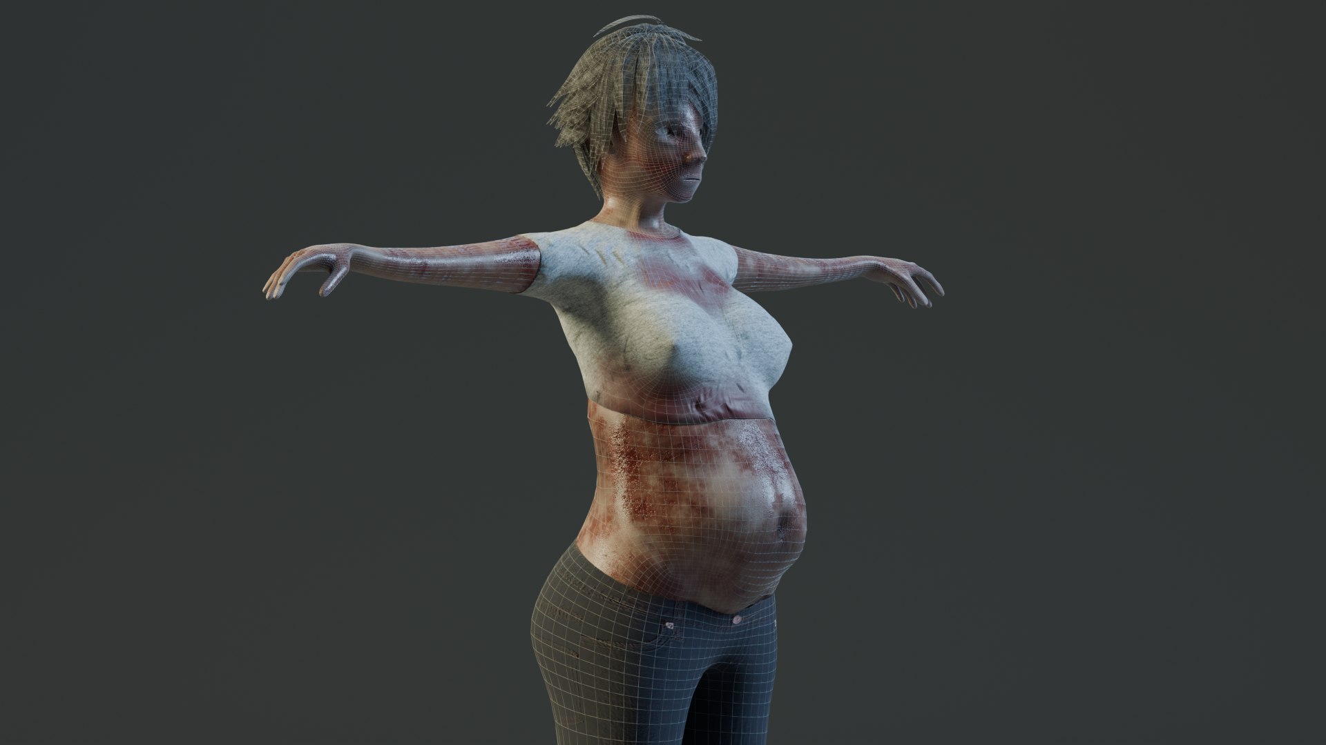 3D Pregnant Zombie 3D Model Animated And Game Ready https://p.turbosquid.com/ts-thumb/19/Pc6uLF/tZ/wireframe1/png/1762818416/1920x1080/fit_q87/6a7654a0ca2571aea480b2983d4a157e2b0b62fa/wireframe1.jpg