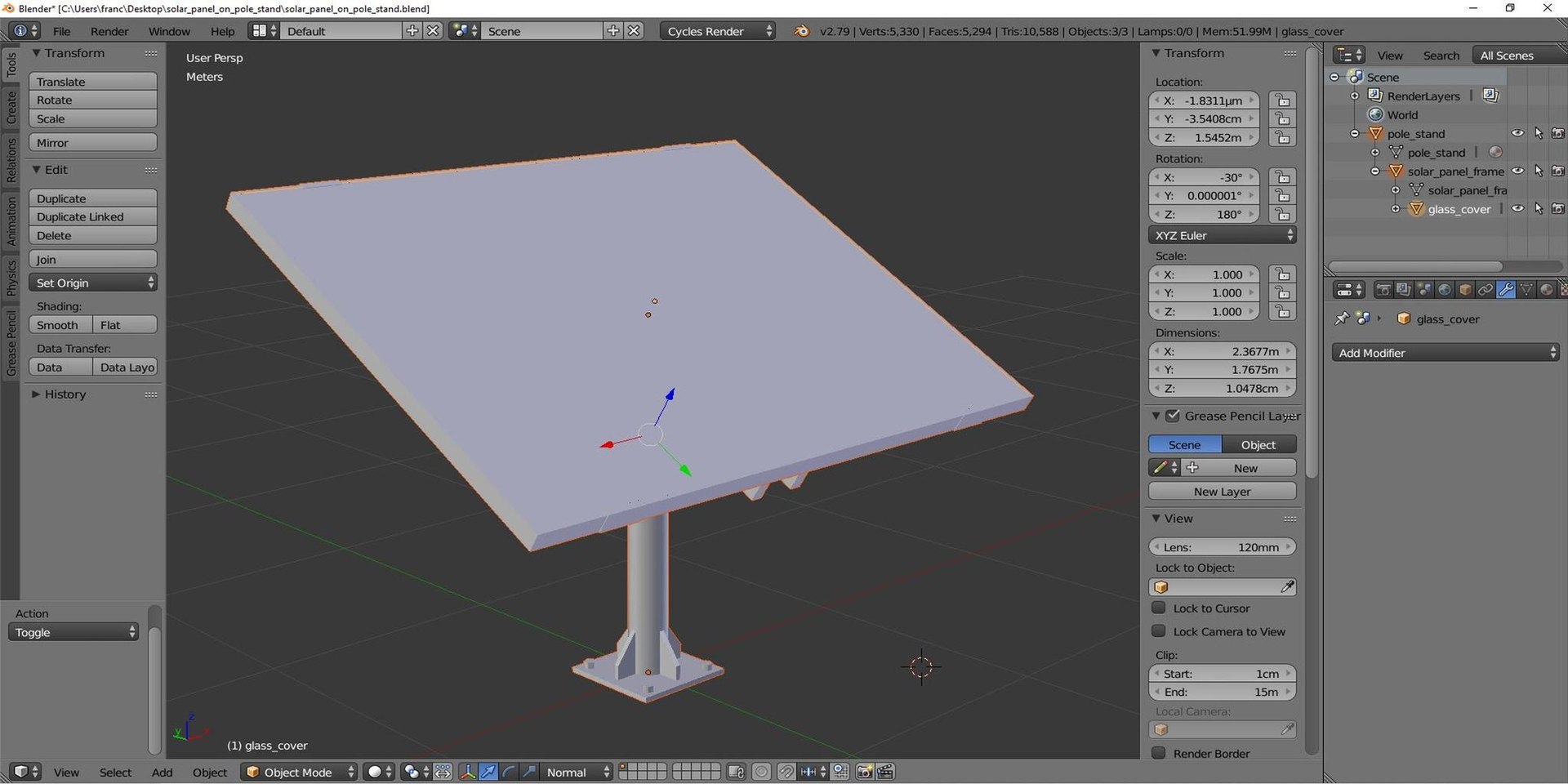 3D solar panel pole stand https://p.turbosquid.com/ts-thumb/19/PwsKtF/Zw/tssolar_panel_on_pole_stand08/jpg/1640705664/1920x1080/fit_q87/ca8bab433c081de1593ba90d005f512e78a5499b/tssolar_panel_on_pole_stand08.jpg