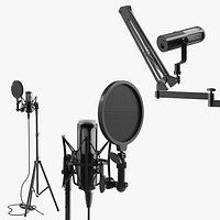 Adjustable Stand with Microphones Collection