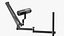 Adjustable Stand with Microphones Collection 3D model