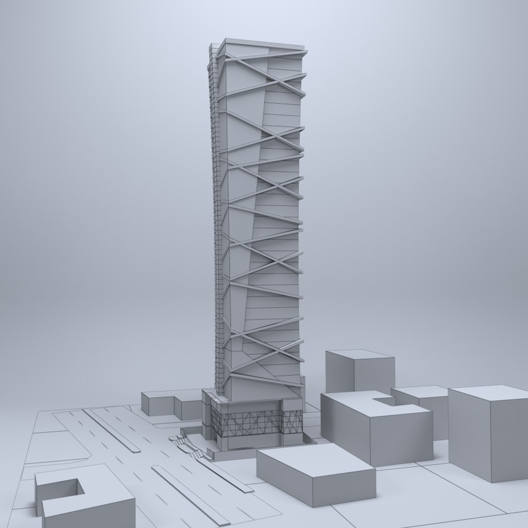 Rise building 3D model - TurboSquid 1547776