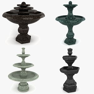 3ds max garden fountain