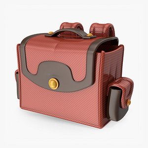Cartoon with side Pouch Cartoon Style 3D model