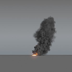 Fire Smoke Column - Large Scale - VDB 03