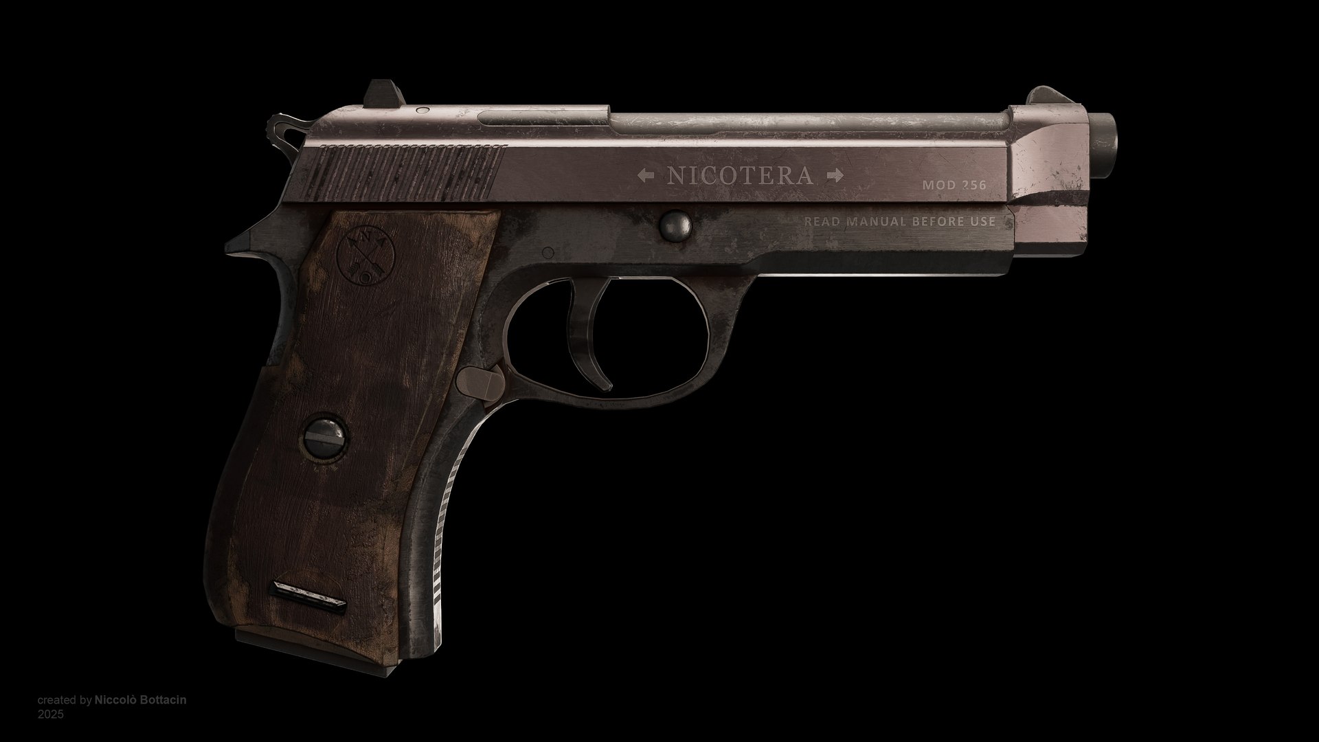 TLOU 2 Gun - Fanmade Version Model - TurboSquid 2554441