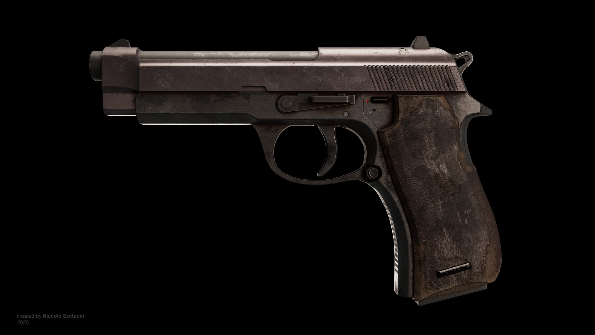 TLOU 2 Gun - Fanmade Version Model - TurboSquid 2554441