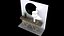 Gallery Table with Mirror and Lamp