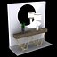 Gallery Table with Mirror and Lamp