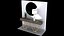 Gallery Table with Mirror and Lamp