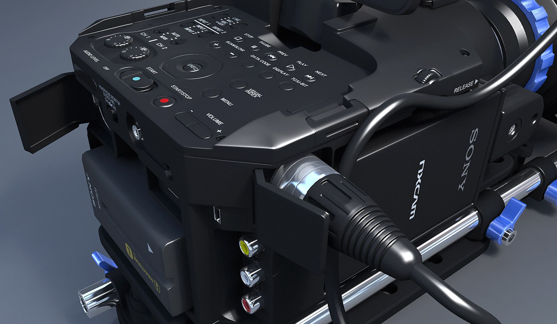 3d Model Of Sony Nex Fs100
