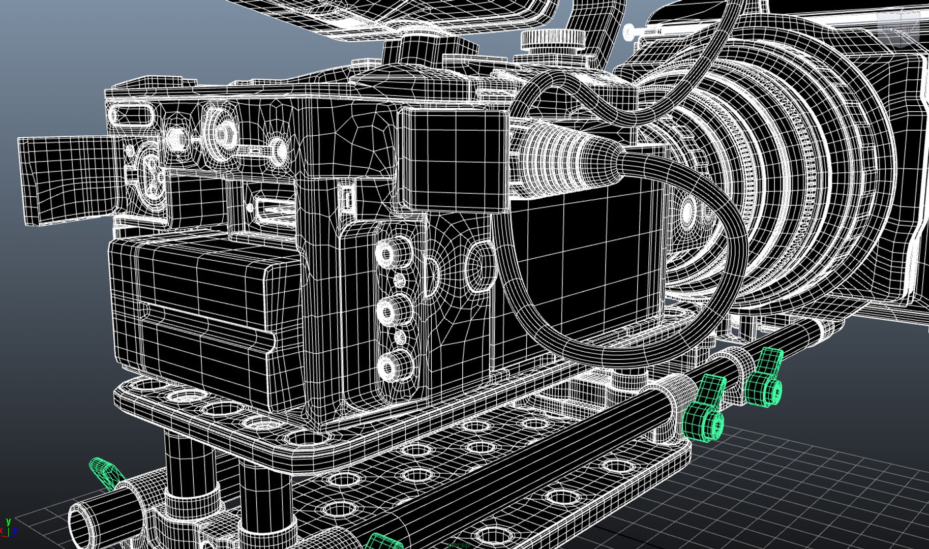 3d Model Of Sony Nex Fs100