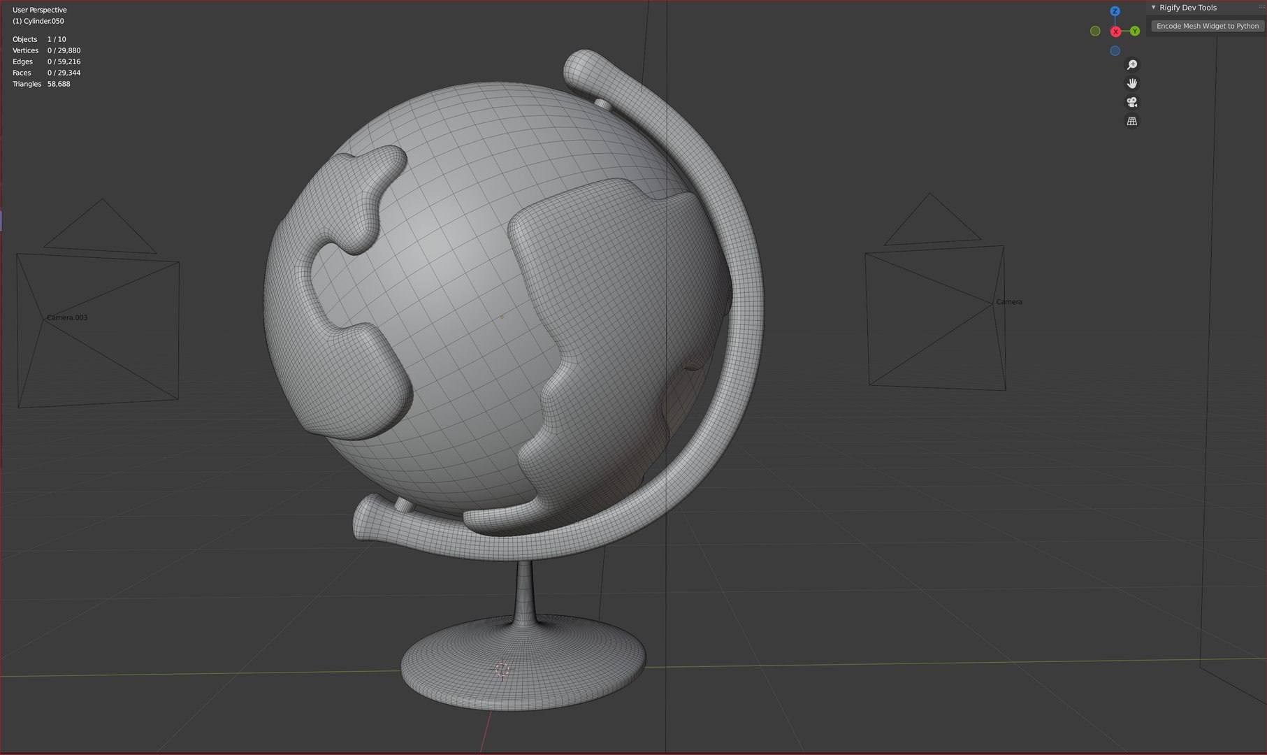 3d Cartoon Earth Globe Model - TurboSquid 1935381